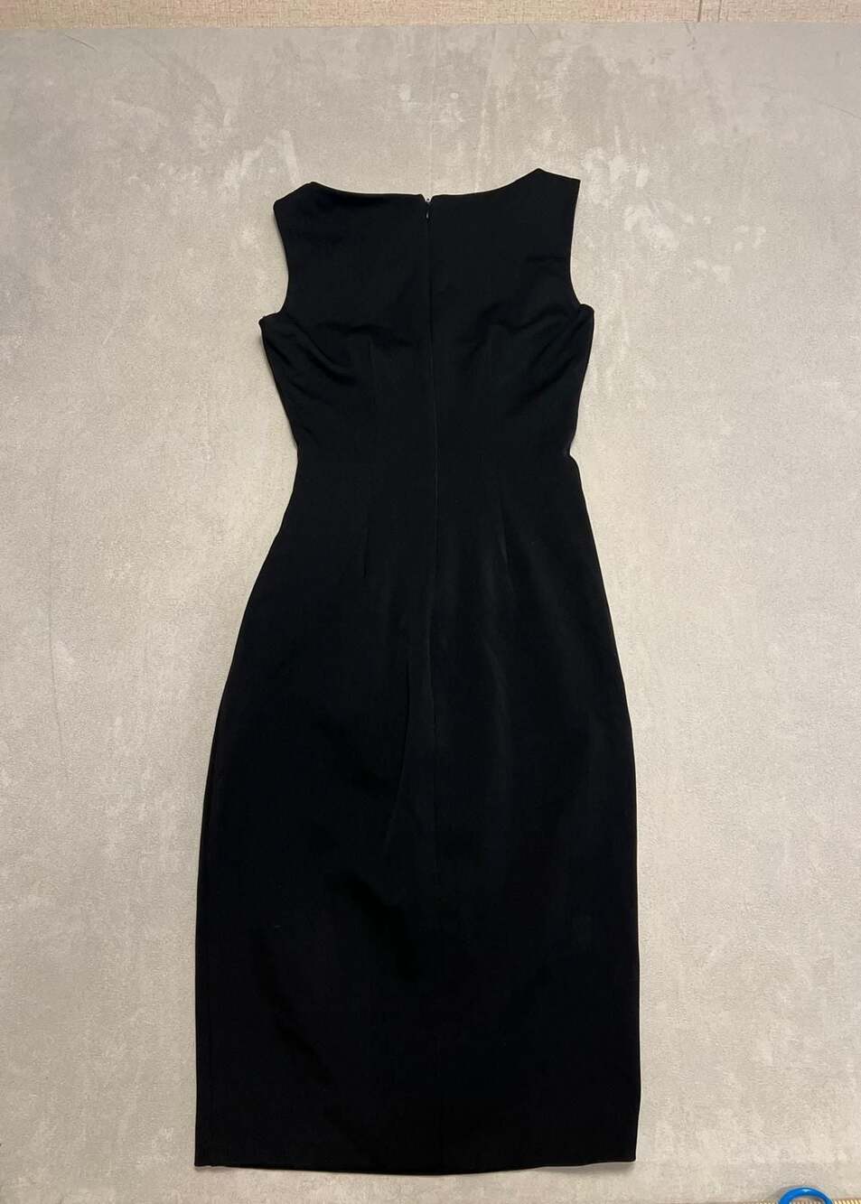 Cache Black Asymmetrical Cutout Ruched Sleeveless Sheath Dress Size 0 - Picture 8 of 8